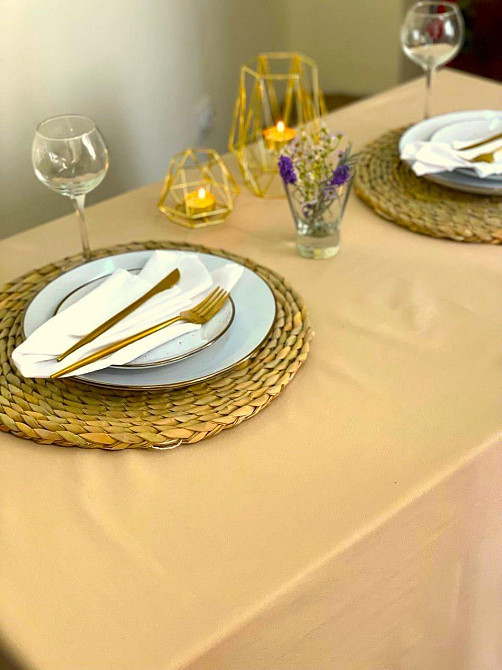 Ecotton Скатертина Ecotton DUCK 170х150 см водовідштовхувальна бежева Beige 04/23129 Киев - изображение 2