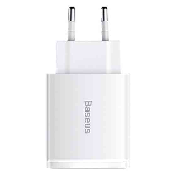 Универсальное сетевое зарядное устройство Baseus 30W Compact Quick Charger CCXJ-E02 (Белое) Николаев