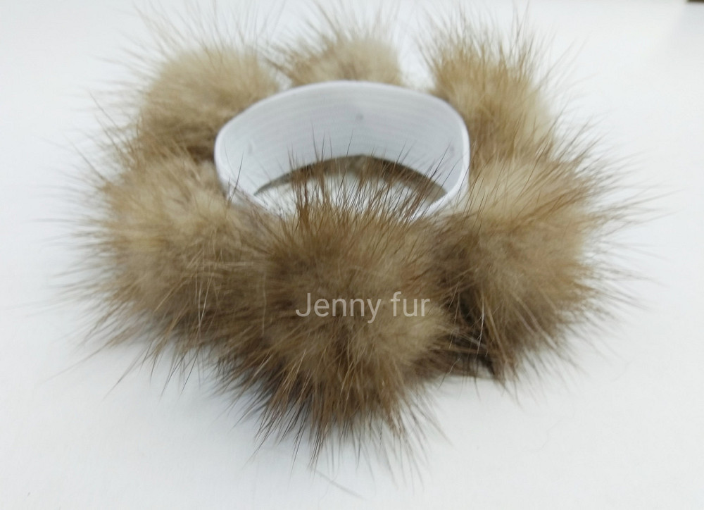 Гумка хутряна на волосся на гульку з норки Харків - фото 2