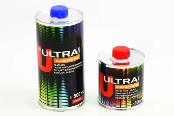 Лак акриловый 2+1 Novol Ultra Line 400 0.5л + отвердитель 0.25л Винница