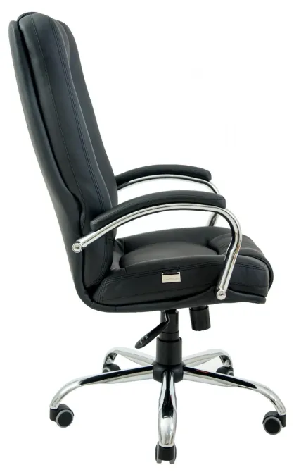 Офісне Крісло Керівника Richman Alberto Fly 2230 Підлокітник-труба Хром М2 AnyFix Чорний Київ - фото 3