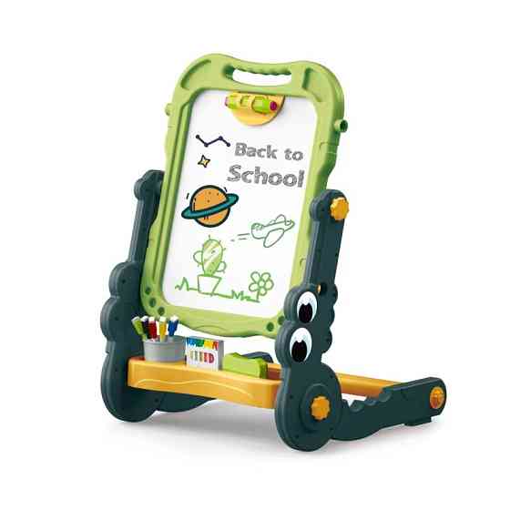 Магнітна дошка мольберт, підлоговий, дитячий на ніжках CJ-4046729, зелений Кам'янець-Подільський