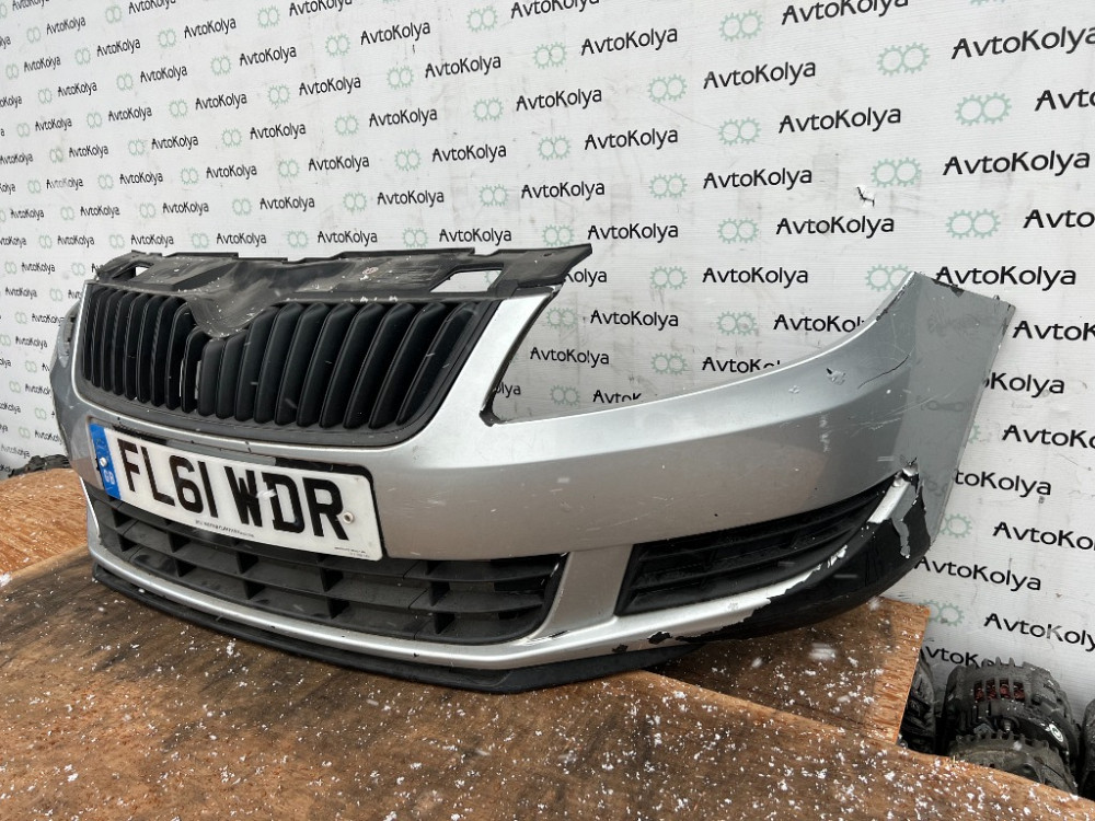 Бампер передній Skoda Fabia II 2010-2015 (універсал) Ковель - изображение 2