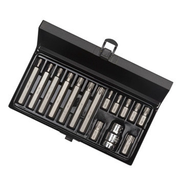 Набір біт 10мм з переходом. 1/2", 6 променів TORX 15шт Т20-Т55, S2 (мет. бокс) Ultra Мукачево - фото 9