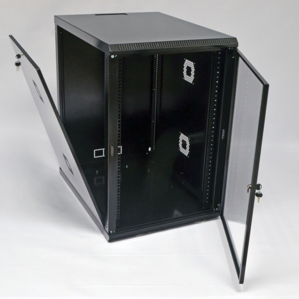 Шафа серверна CMS 18U 600 х 800 х 907 UA-MGSWA188B для мережевого обладнання Київ - фото 2