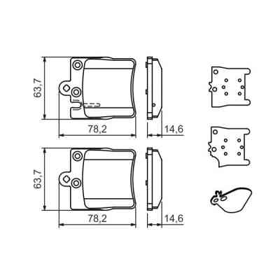 Тормозные колодки Bosch 0 986 494 022 Винница