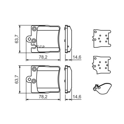 Гальмівні колодки Bosch 0 986 494 022 Вінниця - фото 3