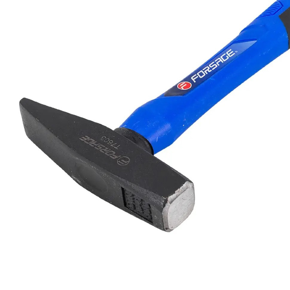 Молоток слюсарний із фібергласовою ручкою та гумовою протиковзною накладкою (300 г) FORSAGE F-T7603 Одеса - фото 3