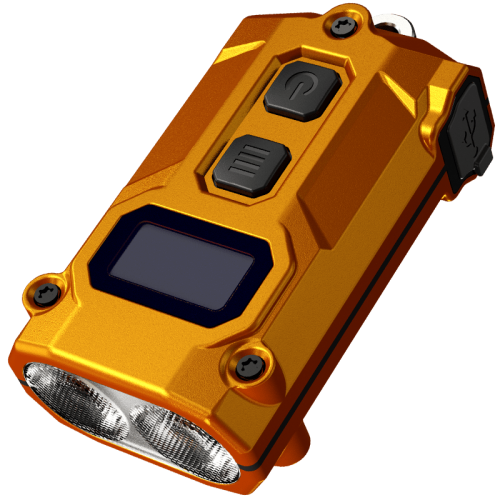 Ліхтар брелок Nitecore TINI 3 2xNiteLab UHE LED 600 лм USB-C (5 режимів) Помаранчевий Вінниця - фото 1