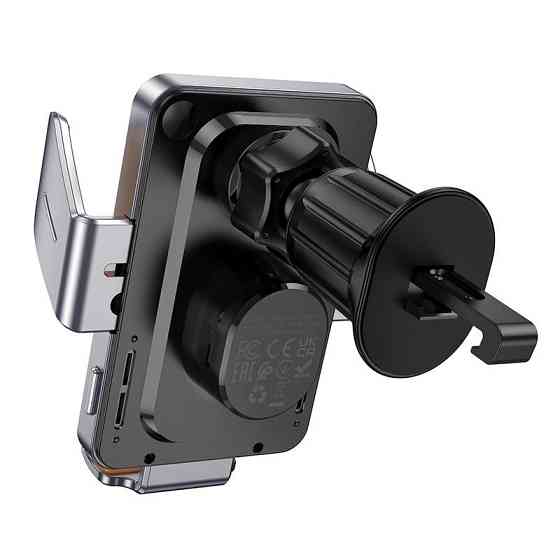 Автотримач для телефона з БЗП HOCO HW7 Transparent Discovery Edition wireless fast charging car holder(air Одеса