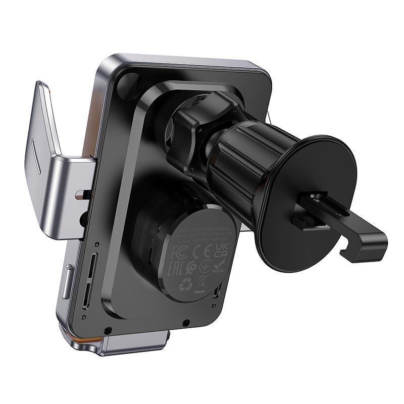 Автотримач для телефона з БЗП HOCO HW7 Transparent Discovery Edition wireless fast charging car holder(air Одеса - фото 5