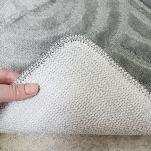 Килимок для ванної кімнати 50*40см U-виріз Рамка Econom сірий поліпропілен Дариана Житомир - изображение 3