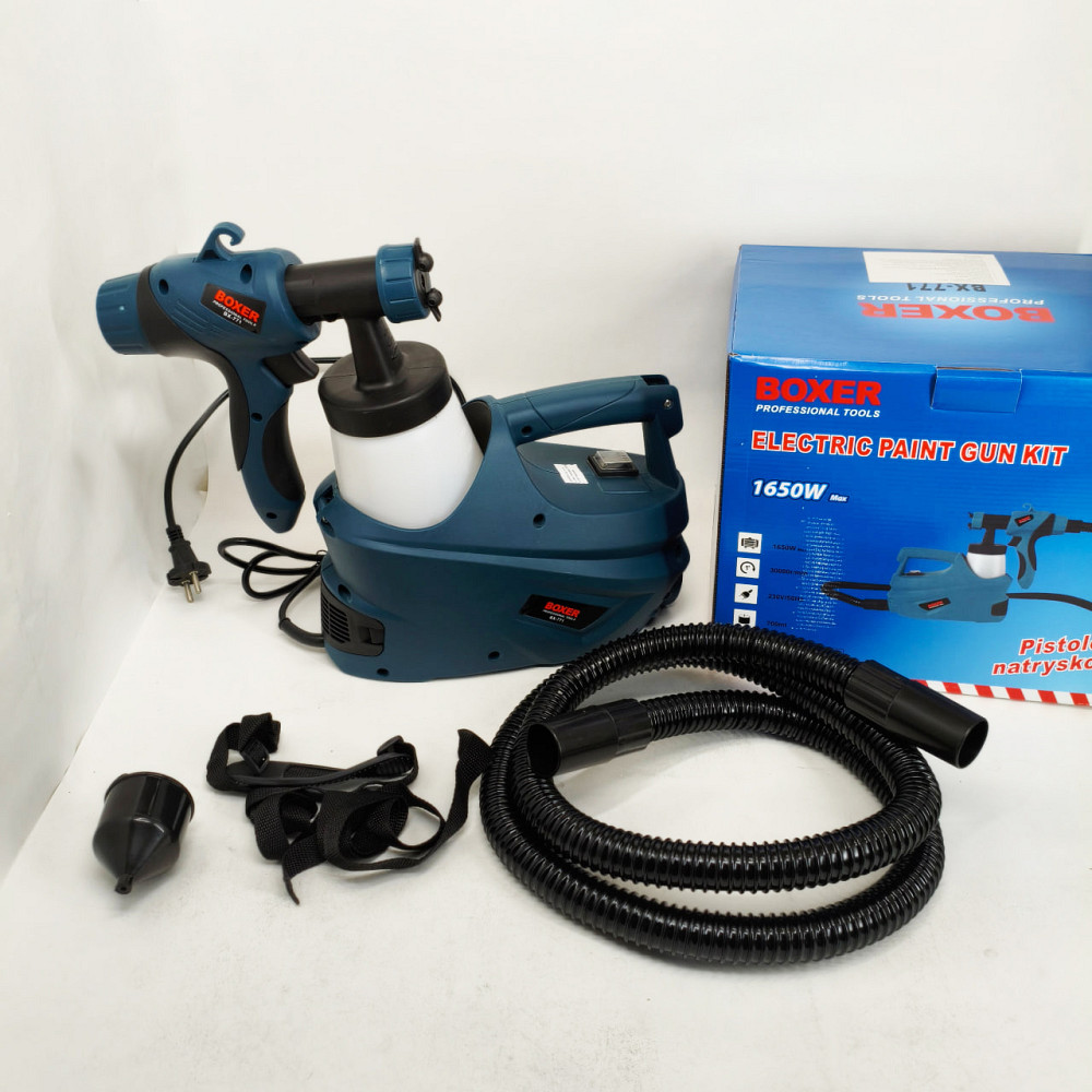 Краскопульт електричний для стін 1650 Вт Boxer BX-771 електричний фарборозпилювач JL-92 Львів - фото 16