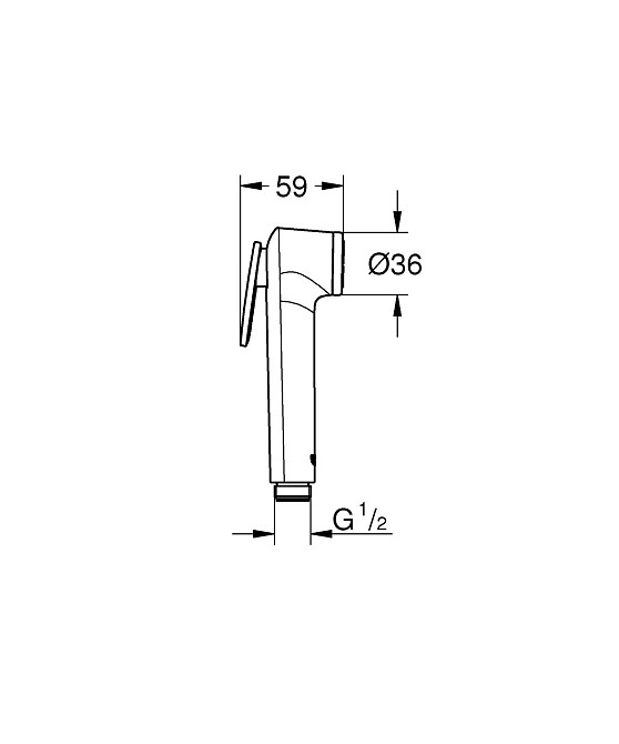 Лійка для гігієнічного душу Grohe Tempesta-F Trigger Spray (27512001) ( 22331 ) Харків - фото 7