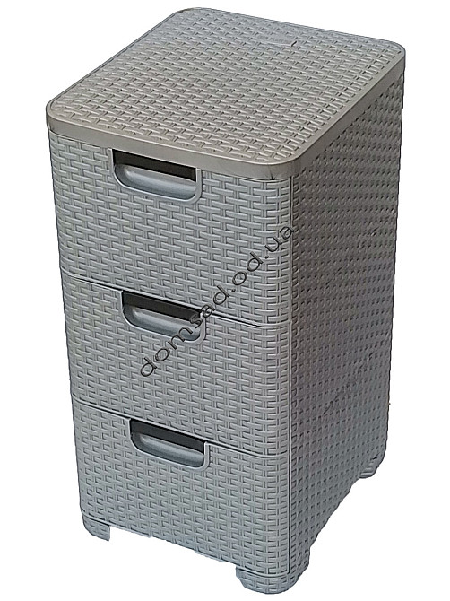 Комод пластиковий "BRILLIANT" 3 ящики 63х38х33 Efe plastics Одеса - фото 10