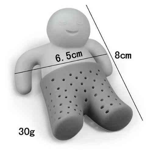 Ситечко для чая Человечек 85 на 65 мм серый Киев