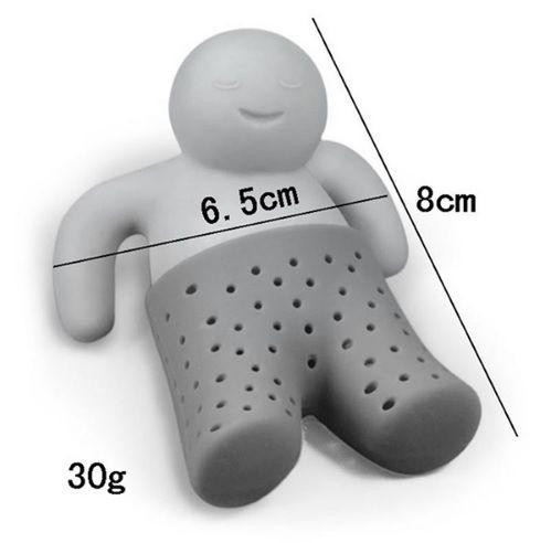 Ситечко для чая Человечек 85 на 65 мм серый Киев - изображение 6