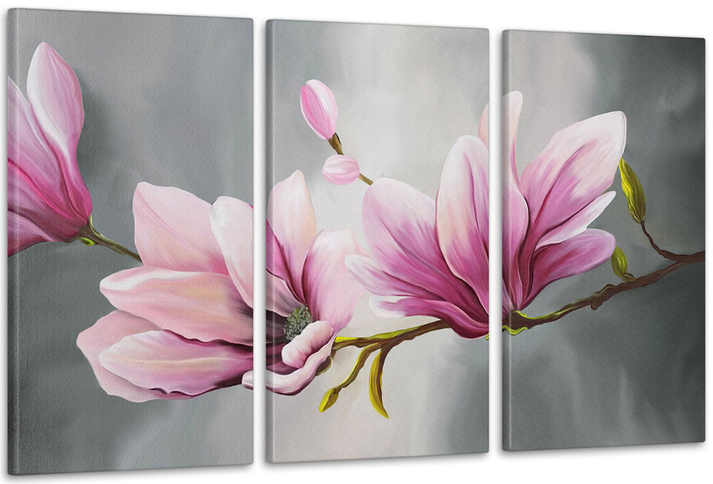 Модульна картина Абстракція Квіти Аrt-159_3А Київ - фото 1