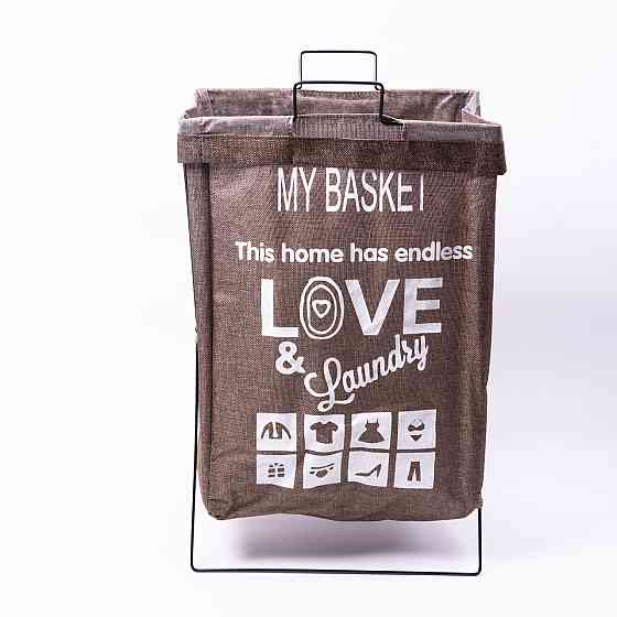 Кошик для білизни на підставці 36×32×52 (см) м'який Коричневий HP-41-11HAKI Коломия