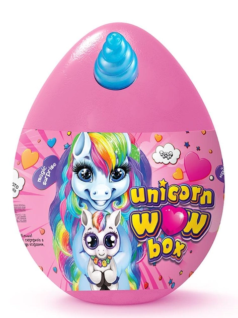 Набір для творчості Danko toys Unicorn WOW Box, яйце єдиноріг, 24 предмета. Розовое Чернігів - фото 1