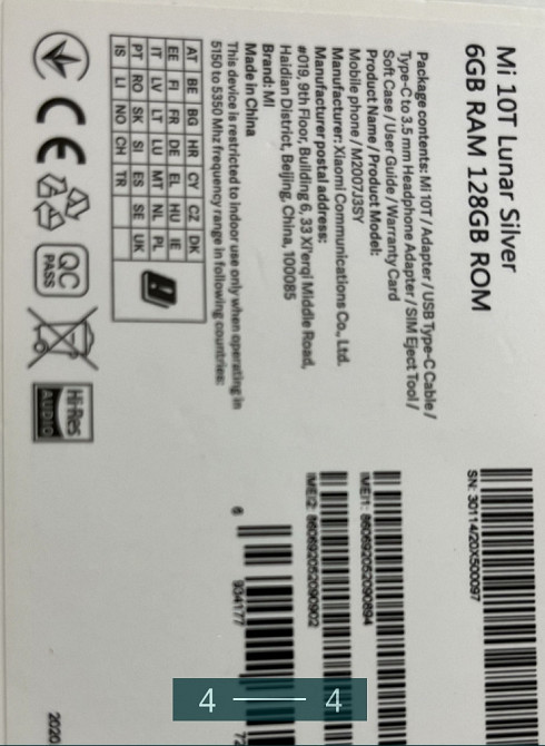 Телефон: Xiaomi Mi 10T Lunar Silver. Киев - изображение 2