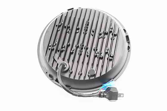 Фара кругла передня частина з обідком "R" універсальна 6-LED, d-180mm, МОТО TUNING Київ