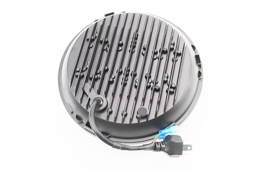 Фара кругла передня частина з обідком "R" універсальна 6-LED, d-180mm, МОТО TUNING Київ - фото 2