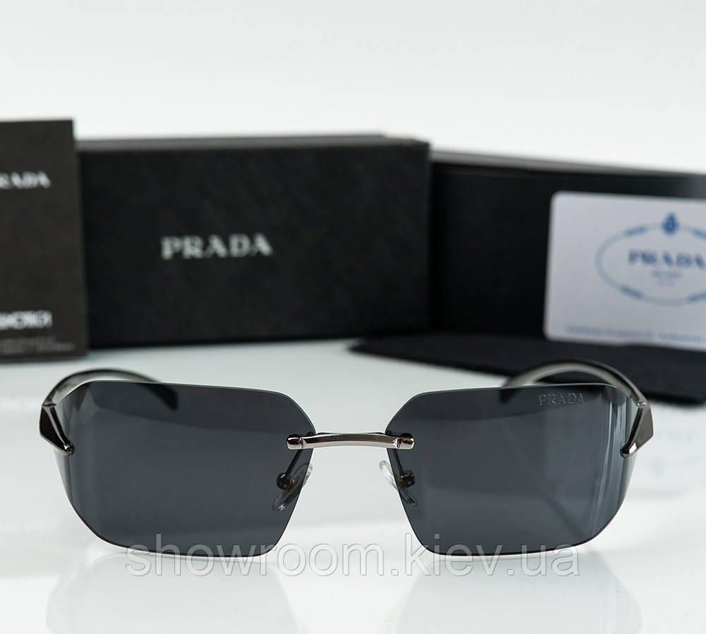 Женские брендовые безоправные очки Prada (15872) Киев - изображение 4
