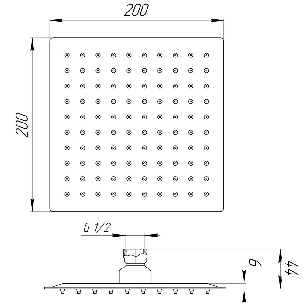 Душевая лейка Globus Lux ST-0200-Q Киев - изображение 5