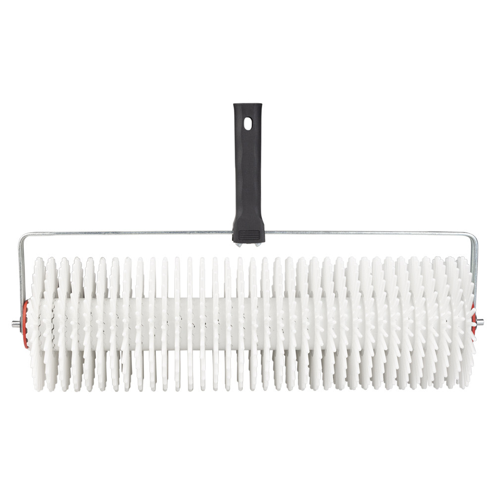 Sigma Валик игольчатый аэрационный для наливного пола 120×400мм с ручкой (рамкообразная) белая Коломия - фото 1