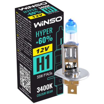 Автолампа WINSO H1 HYPER +60 55W (712120) Винница - изображение 2