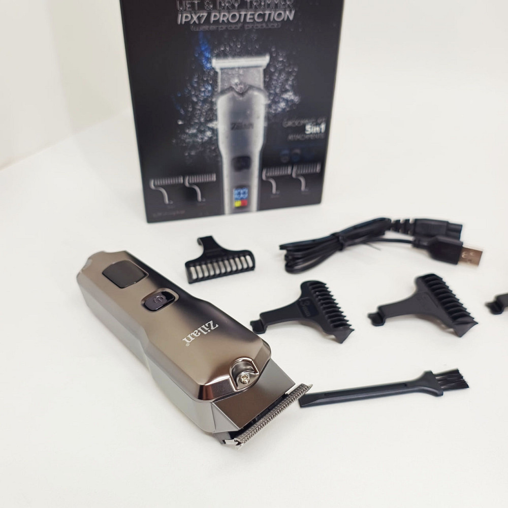 Електромашинка для стрижки, Аккумуляторная машинка-триммер для стрижки волос Триммер висков BD-27 Львов - изображение 12