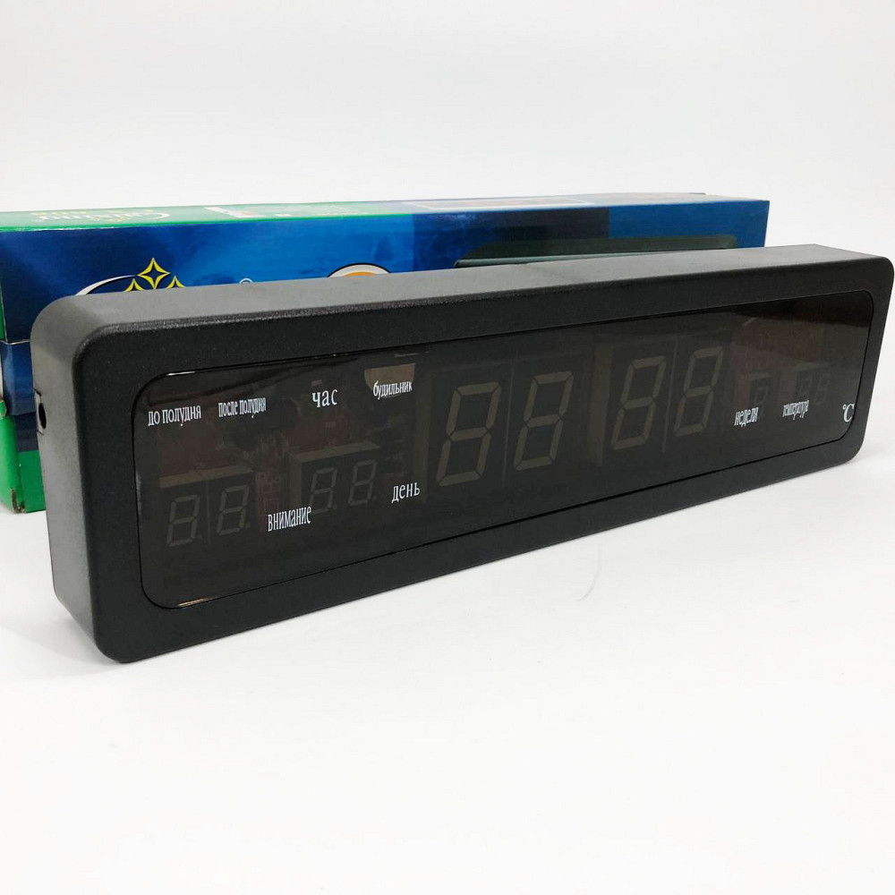 Настільний годинник з автоматичною підсвіткою Caixing СХ-808, Годинник RJ-655 з підсвічуванням Київ - фото 5