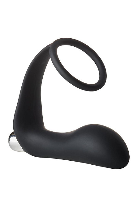 Анальная пробка с эррекционным кольцом FANTASSTIC VIBRATING ANAL PLUG WITH COCKRING BLACK Sex Aura Киев - изображение 1