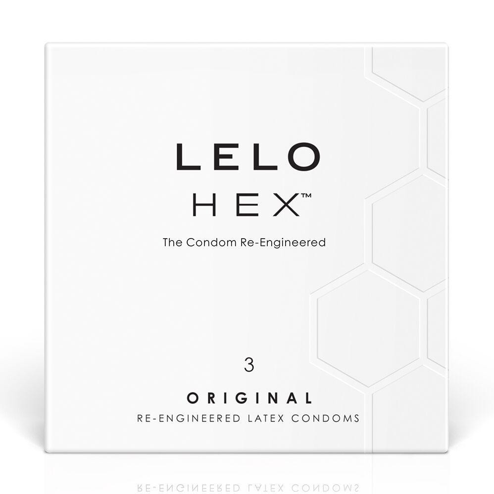 Презервативи LELO HEX Condoms Original 3 Pack, тонкі та суперміцні Sex Aura Київ - фото 1
