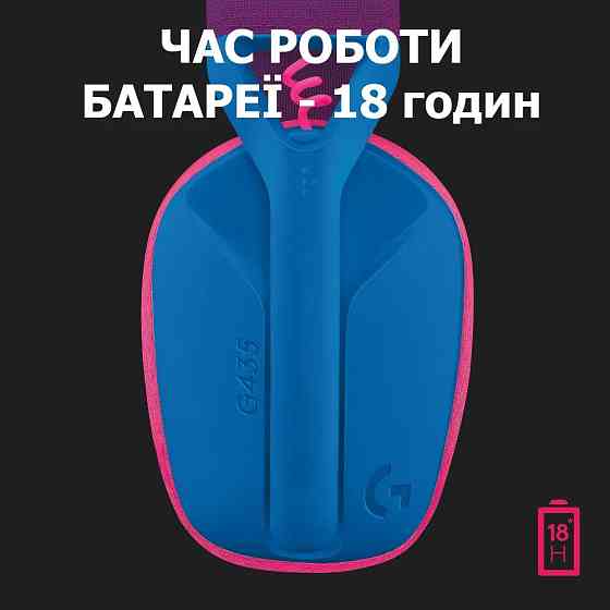 Bluetooth-гарнітура Logitech G435 Wireless Blue (981-001062) Синій Харьков