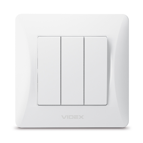 BINERA білий Вимикач внутрішній 3кл Videx Житомир