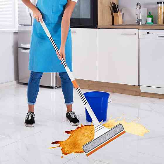 Швабра телескопическая двусторонняя 2 в 1 для окон, зеркал и вещей Винница