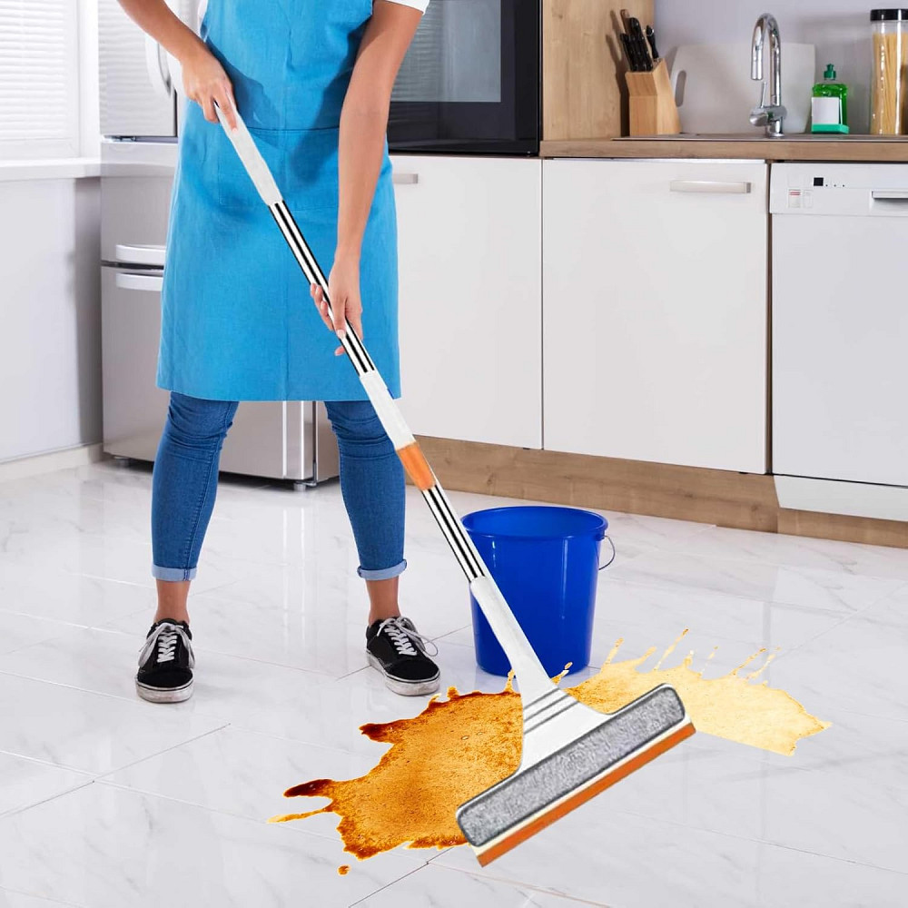 Швабра телескопическая двусторонняя 2 в 1 для окон, зеркал и вещей Вінниця - фото 2