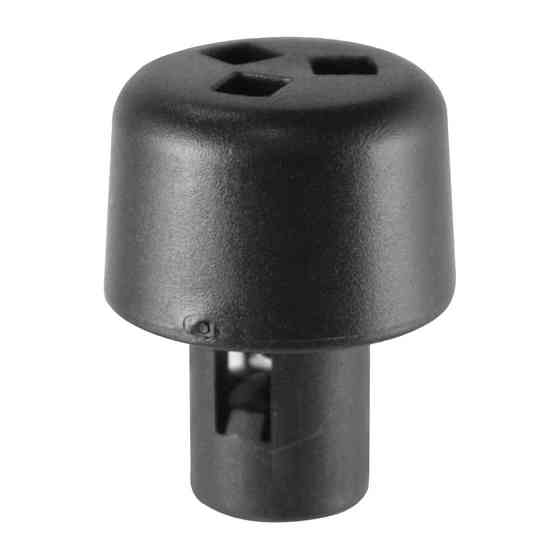 Гайки, шайби, накрутки, Накрутка Чорний, Пластик, Розміри (мм): T-19.1 T1-10 D-6.4 H-24.5. Марка автомобіля: Київ