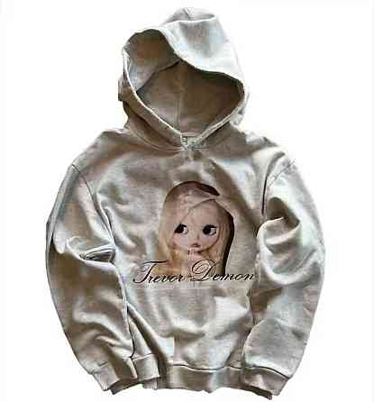 Жіноча трендова оверсайз худі з принтом  Trevor Demon Одеса