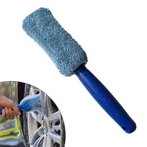 Автомобильная щётка с микрофиброй для мойки дисков и колпаков, съёмная насадка Киев
