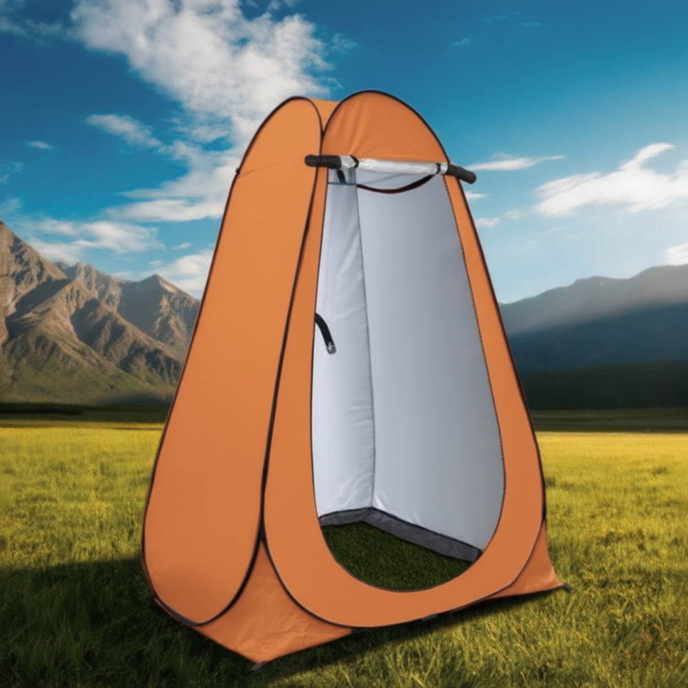 Душ туристический портативный 2в1 с палаткой: аккумуляторный кемпинговый душ мобильный для походов кемпинга, автотуризма оранжевый Каменец-Подольский - изображение 13