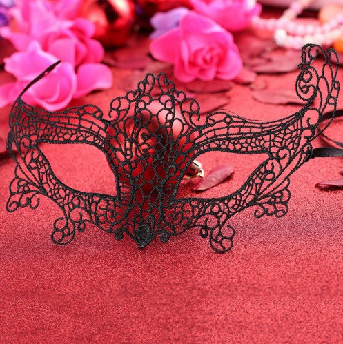 Маска карнавальна ажурна one size чорний Київ - фото 4