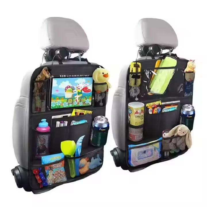 Органайзер автомобільний накидка на спинку сидіння в авто на 10 секцій для приладдя в авто, чорний 61х41 см Кам'янець-Подільський - фото 6