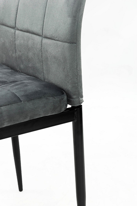 Стілець Айс, чорний/велюр сірий Киев - изображение 7