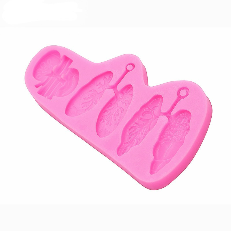 Молд силиконовый Органы 95 на 51 мм розовый Киев - изображение 3