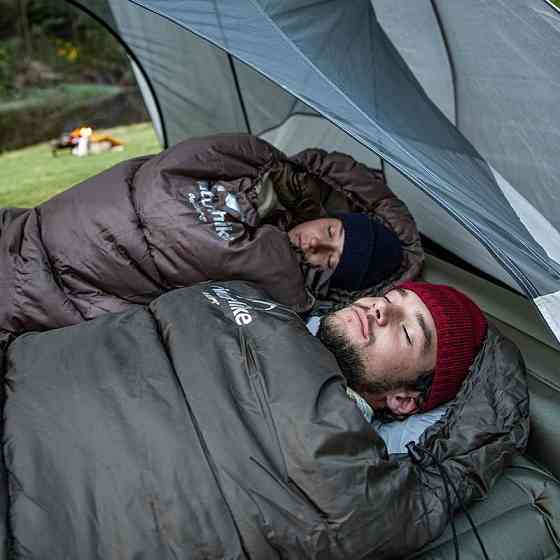 Спальник з капюшоном Naturehike U250 NH20MSD07, (6°C), лівий, коричневий Київ