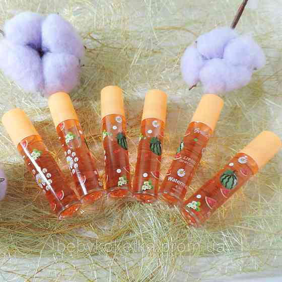 Масляні блиски для губ із фруктовим ароматом Кавунчика Geraldy Lip Oil Kisssing Gloss Львів