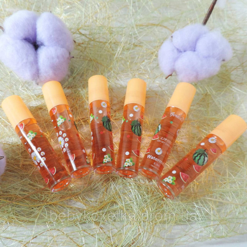 Масляные блески для губ с фруктовым ароматом Арбуза Geraldy Lip Oil Kisssing Gloss Львов - изображение 1
